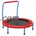 3 FT Children Kids Safe Round Bouncer Trampoline with HandRail ,Red/Blue CYBST   